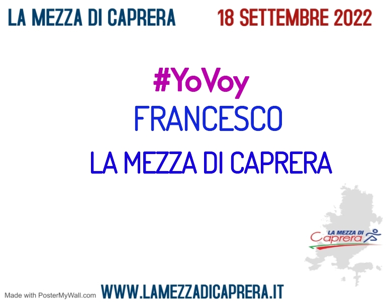 #YoVoy - FRANCESCO (LA MEZZA DI CAPRERA)