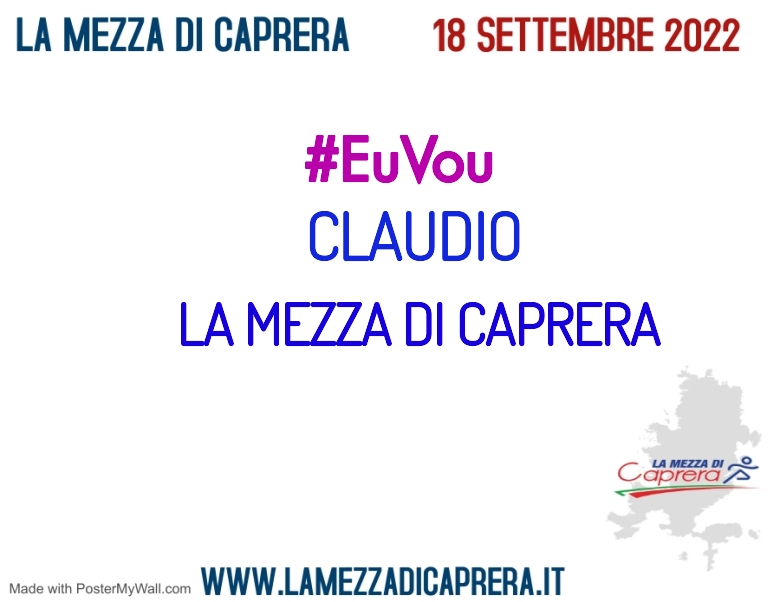 #ImGoing - CLAUDIO (LA MEZZA DI CAPRERA)
