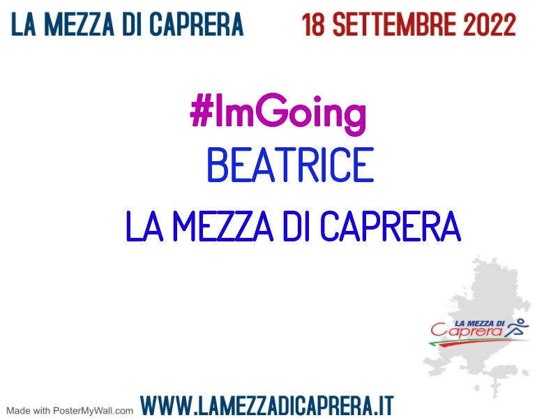 #ImGoing - BEATRICE (LA MEZZA DI CAPRERA)