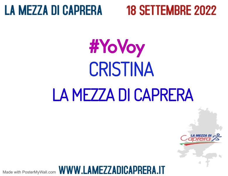 #YoVoy - CRISTINA (LA MEZZA DI CAPRERA)