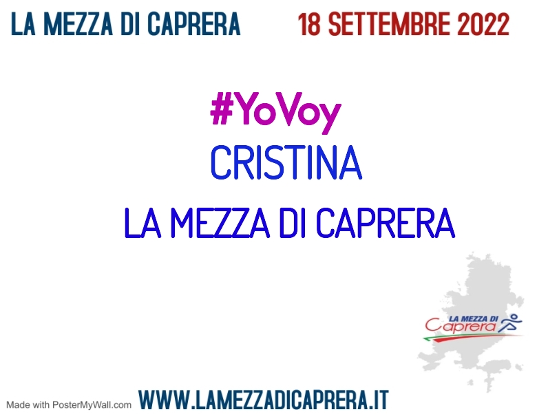 #ImGoing - CRISTINA (LA MEZZA DI CAPRERA)