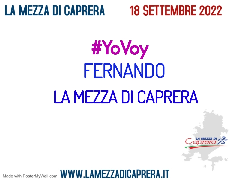 #ImGoing - FERNANDO (LA MEZZA DI CAPRERA)
