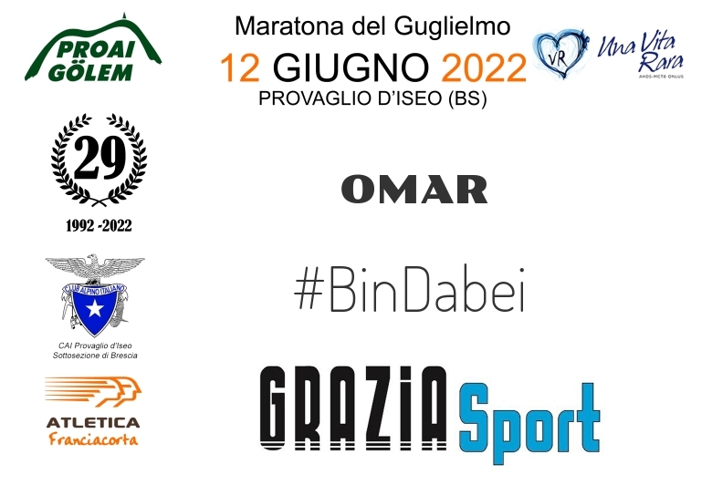 #YoVoy - OMAR (29A ED. 2022 - PROAI GOLEM - MARATONA DEL GUGLIELMO)