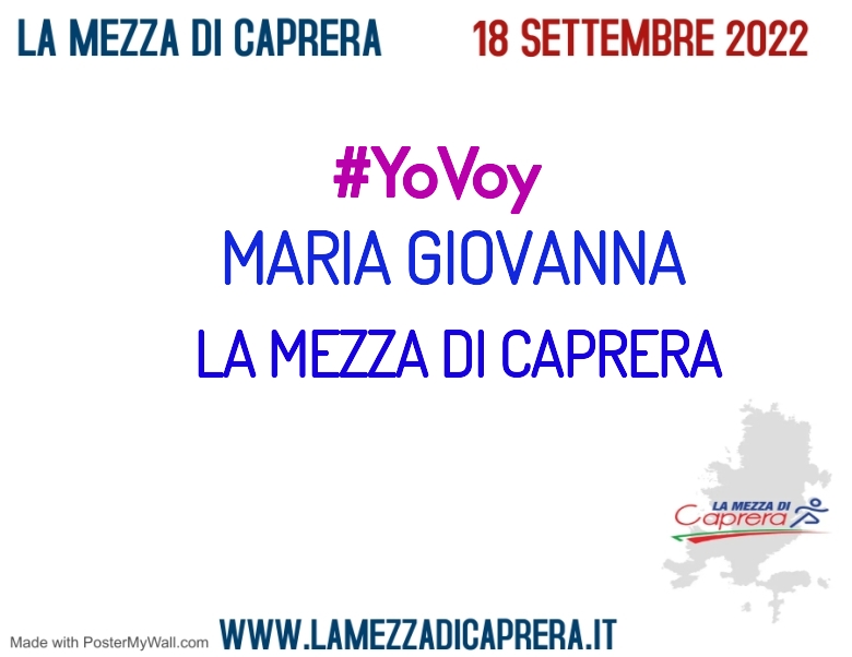 #YoVoy - MARIA GIOVANNA (LA MEZZA DI CAPRERA)