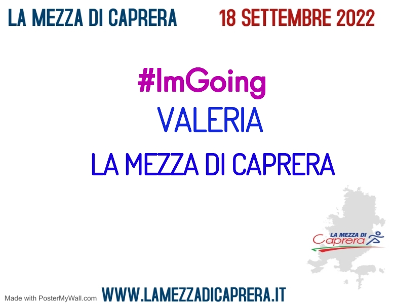 #ImGoing - VALERIA (LA MEZZA DI CAPRERA)