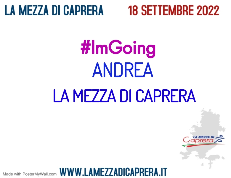 #ImGoing - ANDREA (LA MEZZA DI CAPRERA)