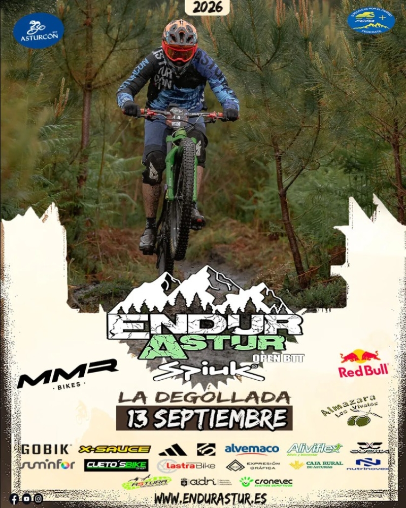 Cartel de II Enduro Degollada / Open EndurAstur Spiuk 2026 – La Degollada