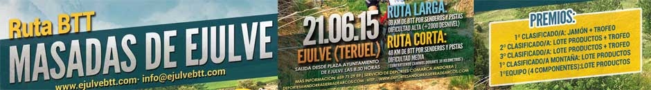 Contacta con nosotros  - RUTA BTT MASADAS DE EJULVE