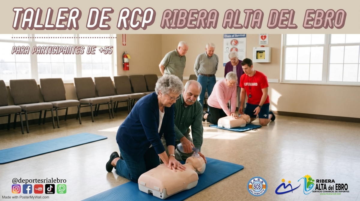 Inscripción  - TALLER RCP +55 RIBERA ALTA DEL EBRO 2026