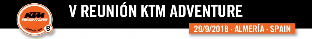 Información -  V REUNIÓN KTM ADVENTURE   29 DE SEPTIEMBRE  2018