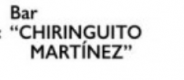 BAR CHIRINGUITO MARTINEZ 