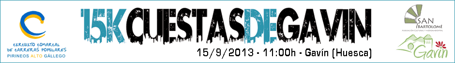 Informacije  - VIII 15K CUESTAS DE GAVÍN