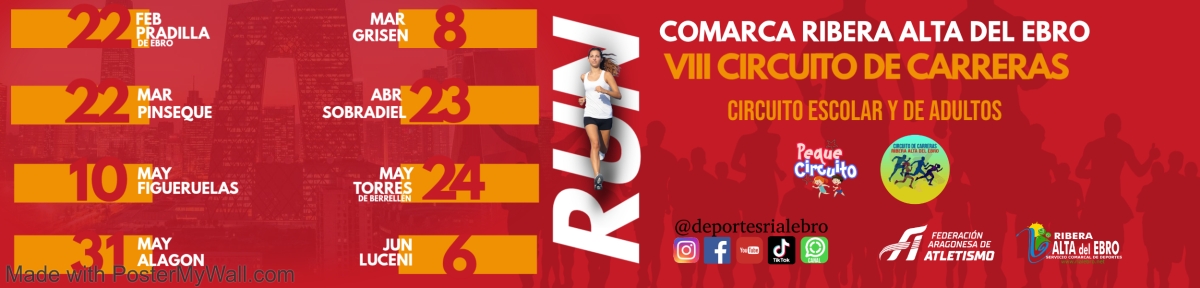 VIII CIRCUITO DE CARRERAS RIBERA ALTA DEL EBRO 2026