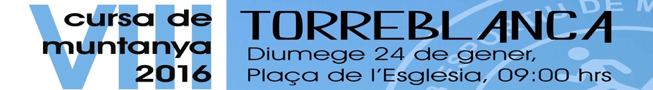 Anreise  - VIII CURSA MUNTANYA TORREBLANCA