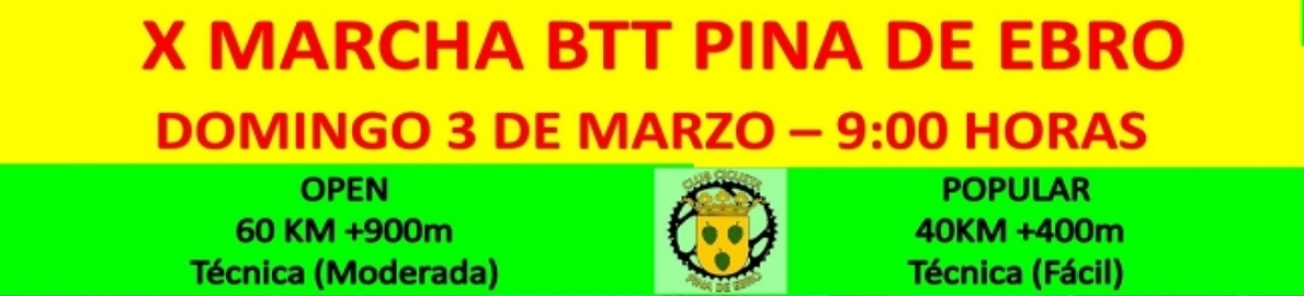 X MARCHA BTT PINA DE EBRO