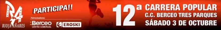 RECORRIDO CARRERA 10K -10.000M  - XII CARRERA POPULAR TRES PARQUES   C.C. BERCEO EROSKI