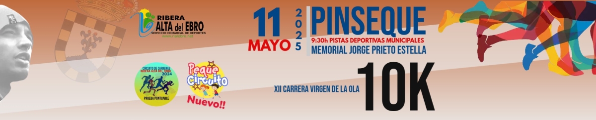 XII CARRERA POPULAR VIRGEN DE LA OLA. MEMORIAL JORGE PRIETO ESTELLA. PINSEQUE