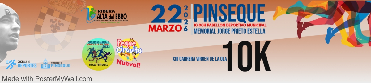 XIII CARRERA POPULAR VIRGEN DE LA OLA. MEMORIAL JORGE PRIETO ESTELLA. PINSEQUE