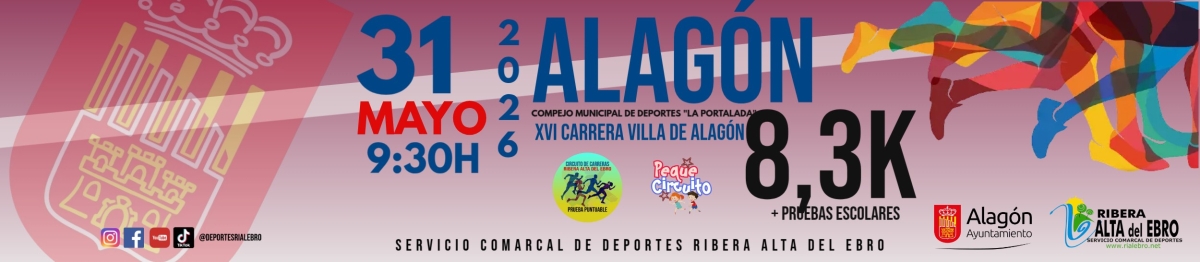XVI CARRERA POPULAR VILLA DE ALAGÓN 2026