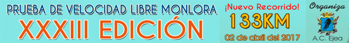 Results  - XXXIII EDICION MONLORA   PRUEBA DE VELOCIDAD LIBRE