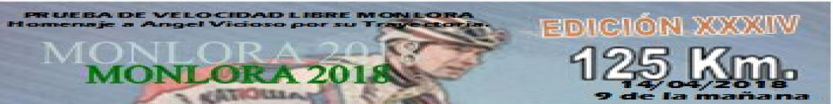 XXXIV EDICION MONLORA   PRUEBA DE VELOCIDAD LIBRE