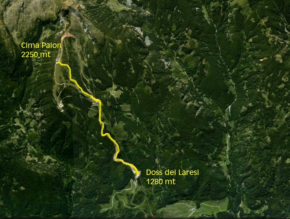 Mappa del percorso di gara